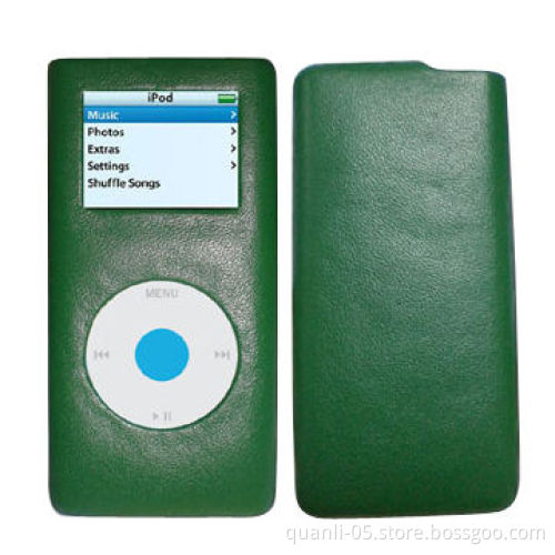 Case with Inside Magnetic Button for iPhone, Made of Leather or PU
